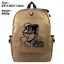 JoJo's Bizarre Adventure anime canvas backpack bag