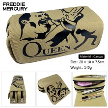 Freddie Mercury star canvas pen bag pencil bag