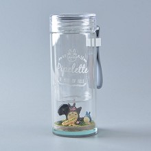 Totoro anime glass cup