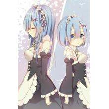 Re:Life in a different world from zero Rem cosplay wig 80cm