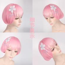 Re:Life in a different world from zero Ram cosplay wig a set