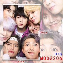 BTS star wall scroll