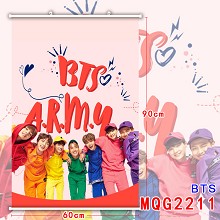 BTS star wall scroll