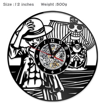 One Piece anime wall clock