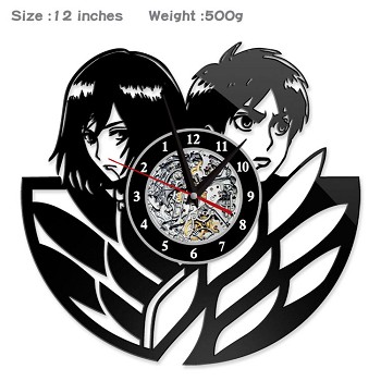 Attack on Titan anime wall clock