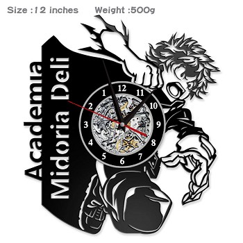 My Hero Academia anime wall clock