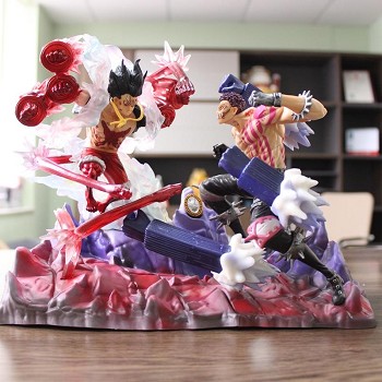 One Piece Luffy VS Charlotte Katakuri anime figure