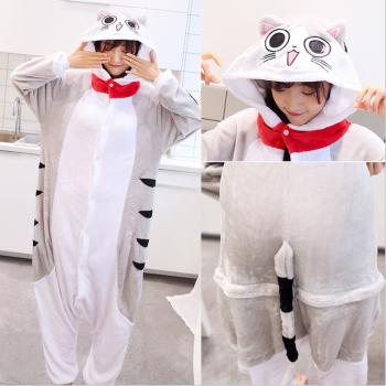 Chi's Sweet Home flano pajamas dress hoodie