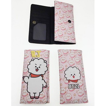 BTS BT21 star long Wallet