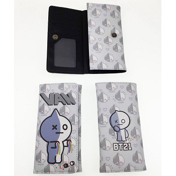 BTS BT21 star long Wallet