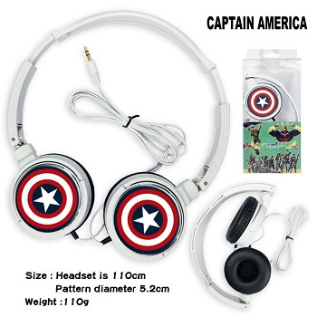 Captain America movie headphone