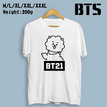 BTS BT21 star cotton t-shirt