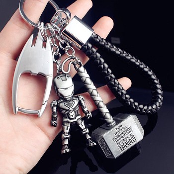 The Avengers Iron Man key chains a set