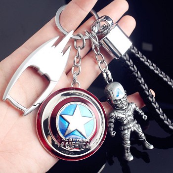 The Avengers Captain America key chains a set