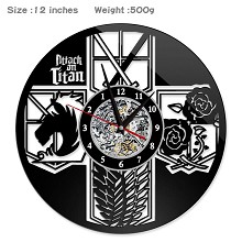 Attack on Titan anime wall clock