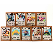 One Piece wanted anime figures set(9pcs a set)