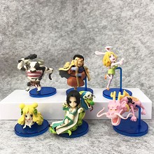 WCF One Piece anime figures set(6pcs a set)