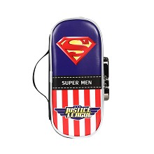 Super Man password lock pencil case pen bag