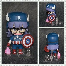 Dr.Slump Alrale cos Captain America anime figure