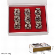 Harry Potter movie rings set(9pcs a set)