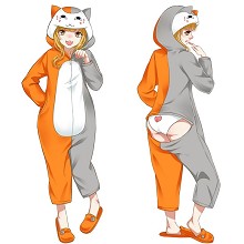 Natsume Yuujinchou anime flano bpyjama pajamas dress hoodie