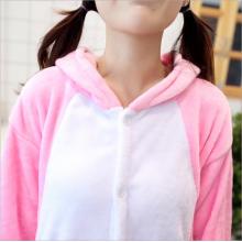 Cartoon animal Pink Pig flano pajamas dress hoodie