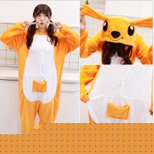 Cartoon animal Kangaroo flano pajamas dress hoodie