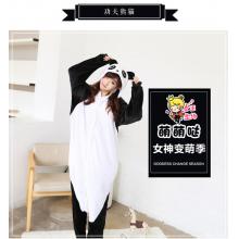 Cartoon animal Kongfu Panda flano pajamas dress hoodie