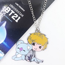 BTS BT21 star necklace