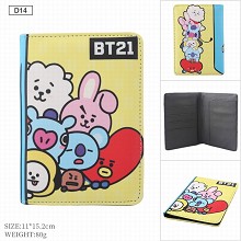 BTS star Passport Cover Card Case Credit Card Hold...