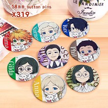 The Promised Neverland anime brooches pins set(8pc...