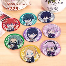 SSSS.GRIDMAN anime brooches pins set(8pcs a set)