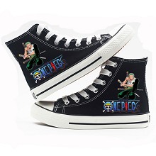 One Piece anime canvas shoes student plimsolls a pair