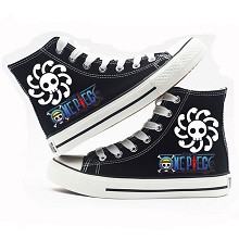 One Piece anime canvas shoes student plimsolls a p...