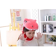 Cute Dinosaur Plush Hat Cap Plush Gift Dance Toy Velvet