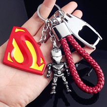 The Avengers Iron Man key chains a set