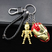 The Avengers Iron Man key chains a set