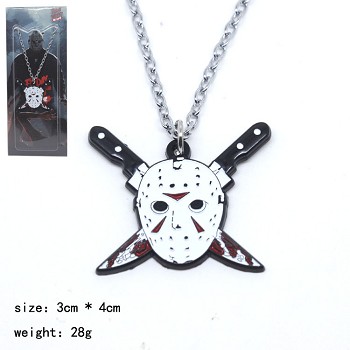 Friday the 13th movie necklace