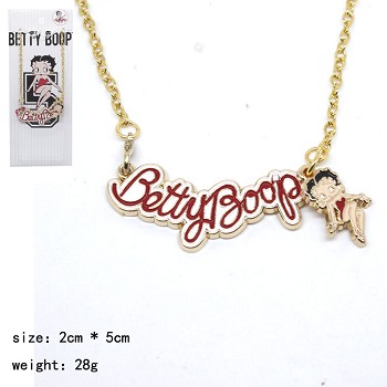 Betty Boop anime necklace