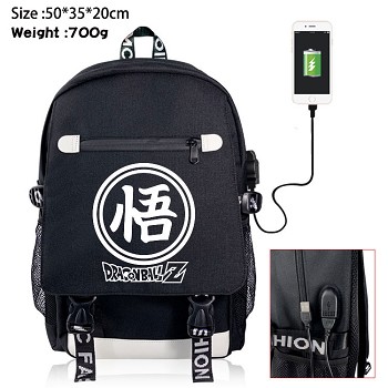 Dragon Ball anime USB charging laptop backpack school bag