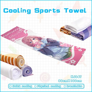 Gotoubun no hanayome anime cooling sports towel