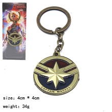 Captain Marvel movie key chain