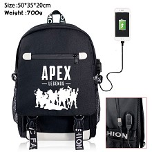 APEX Legends game USB charging laptop backpack school bag