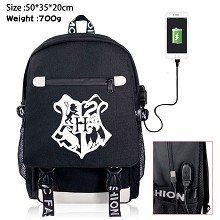 Harry Potter USB charging laptop backpack school b...