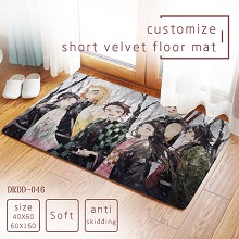 Demon Slayer anime short velvet floor mat