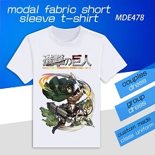 Attack on Titan anime model short sleeve t-shirt