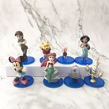 Disney Princess anime figures set(8pcs a set)