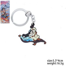 Aladdin and the magic lamp necklace key chain
