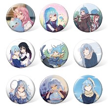 Tensei shitari slime anime brooches pins set(9pcs a set)