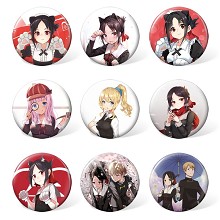 Kaguya-sama anime brooches pins set(9pcs a set)